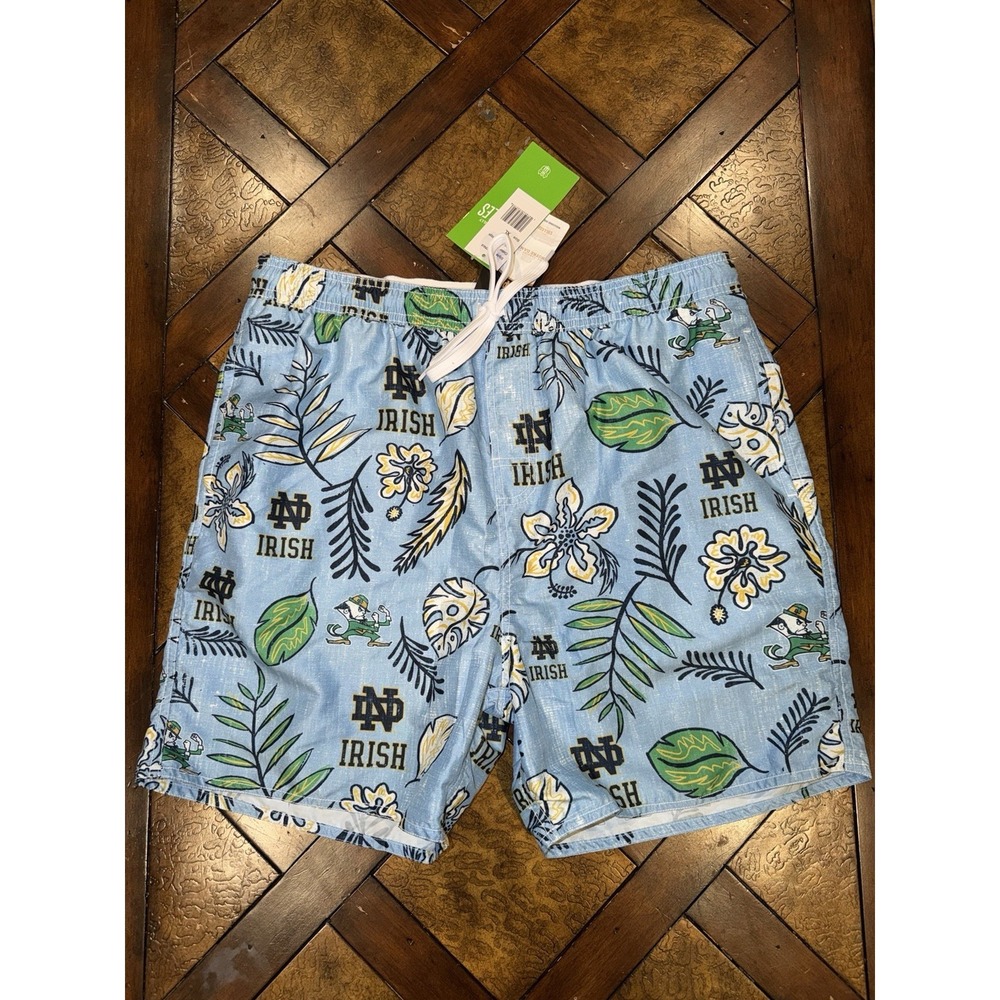 Notre Dame Fighting Irish Men's Swimsuit Size XL W/ Liner Wes And Willy Brand
